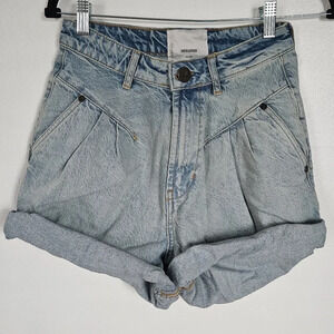 One teaspoon Kansas streetwalkers high waist short in light blue wash denim NWT
